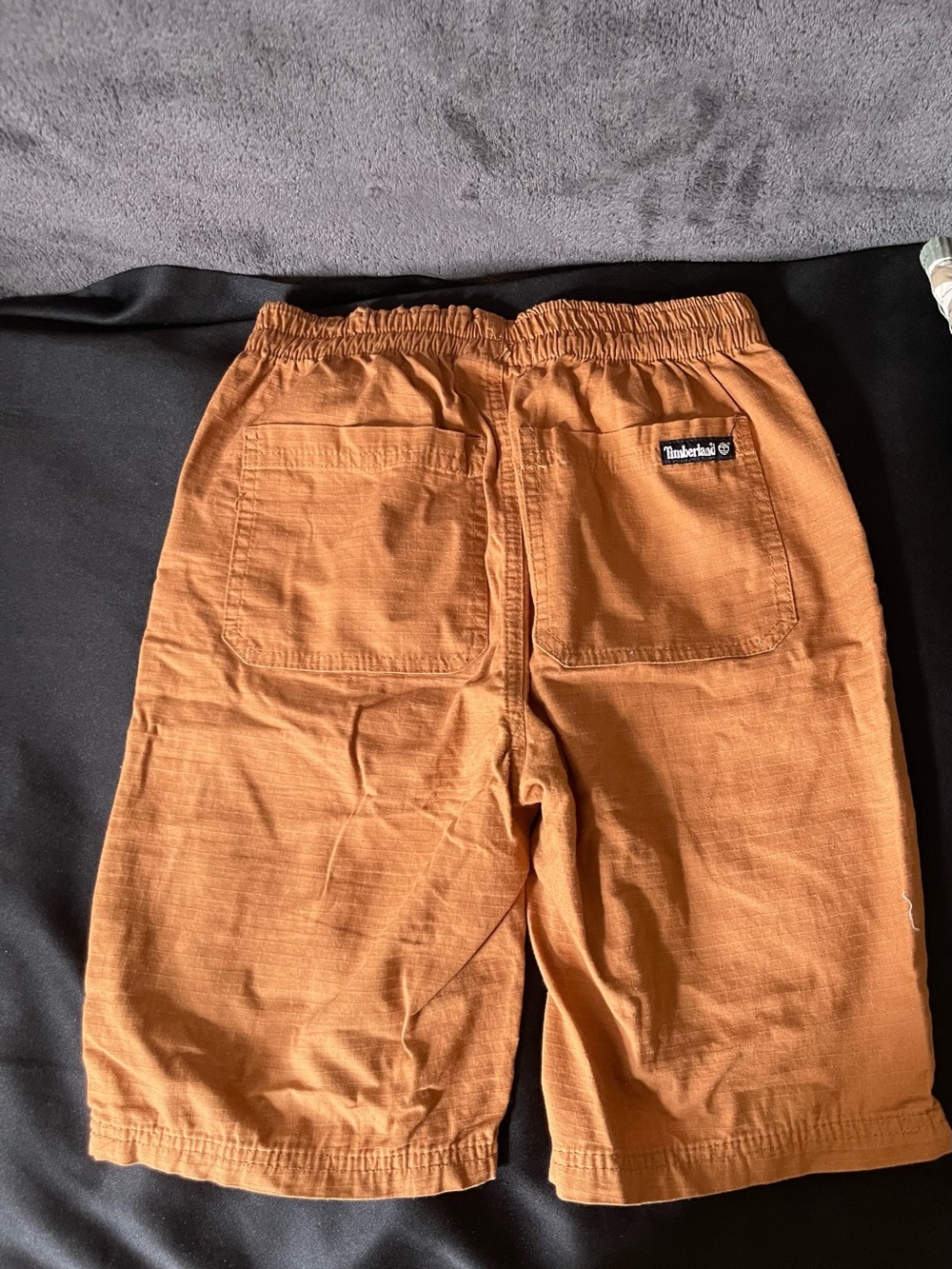 Timberland Boys Tan Elastic-Waist Casual Shorts